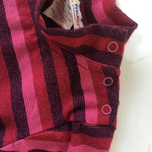 Please Mum Girls Baby Sz 6 Months Sparkle Red Pink Shirt Stripe Vancouver Canada - Picture 7 of 13